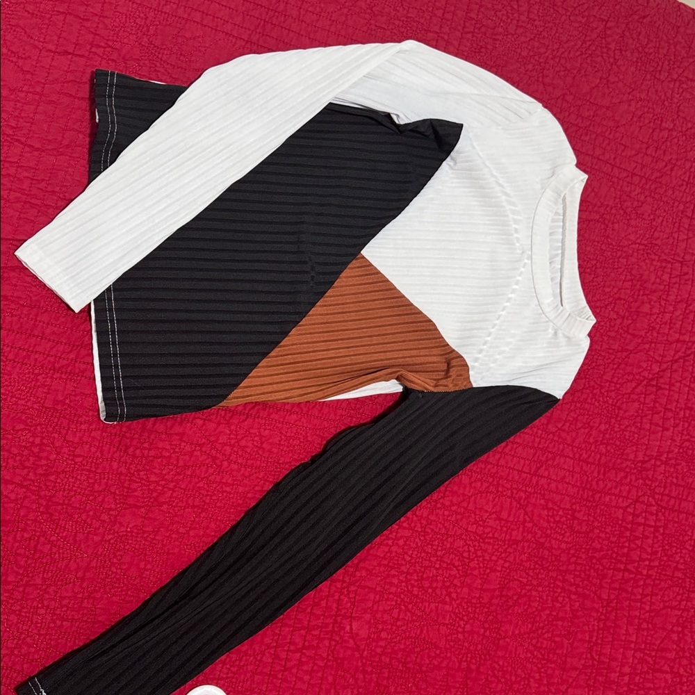 Colorblock Long Sleeve Top
